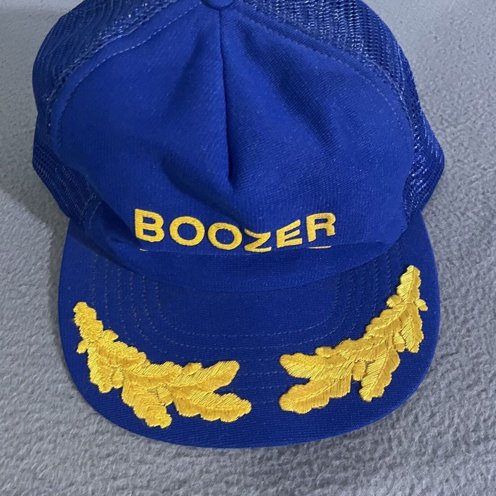 Vintage Boozer Lumber Co Royal Blue Ball Cap‎ RARE Columbia, SC Out Of Business